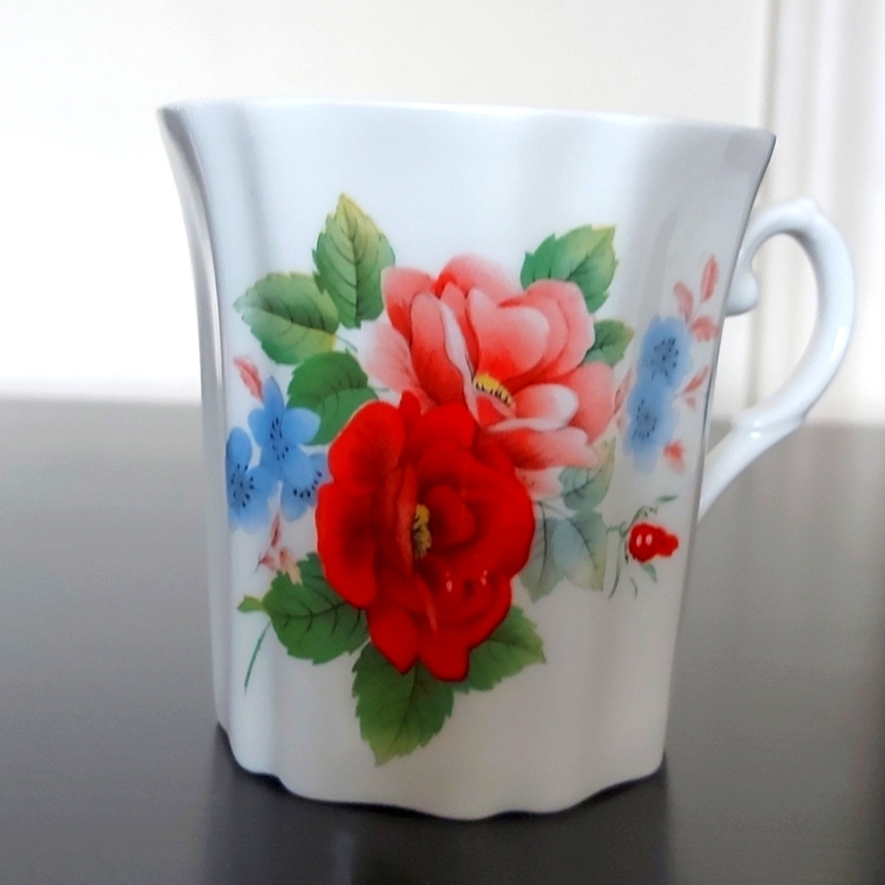 Vintage Royal Grafton Fine Bone China Mug Floral